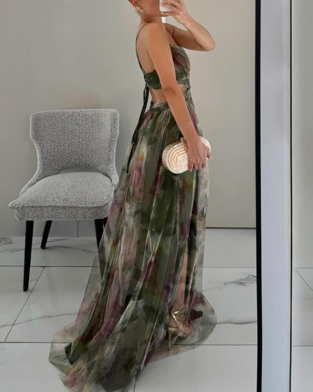 La Scintilla | Floral Elegance Maxi Dress