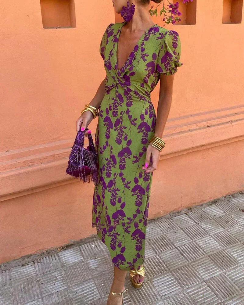 Lieke™ - Colourful Summer Print Dress
