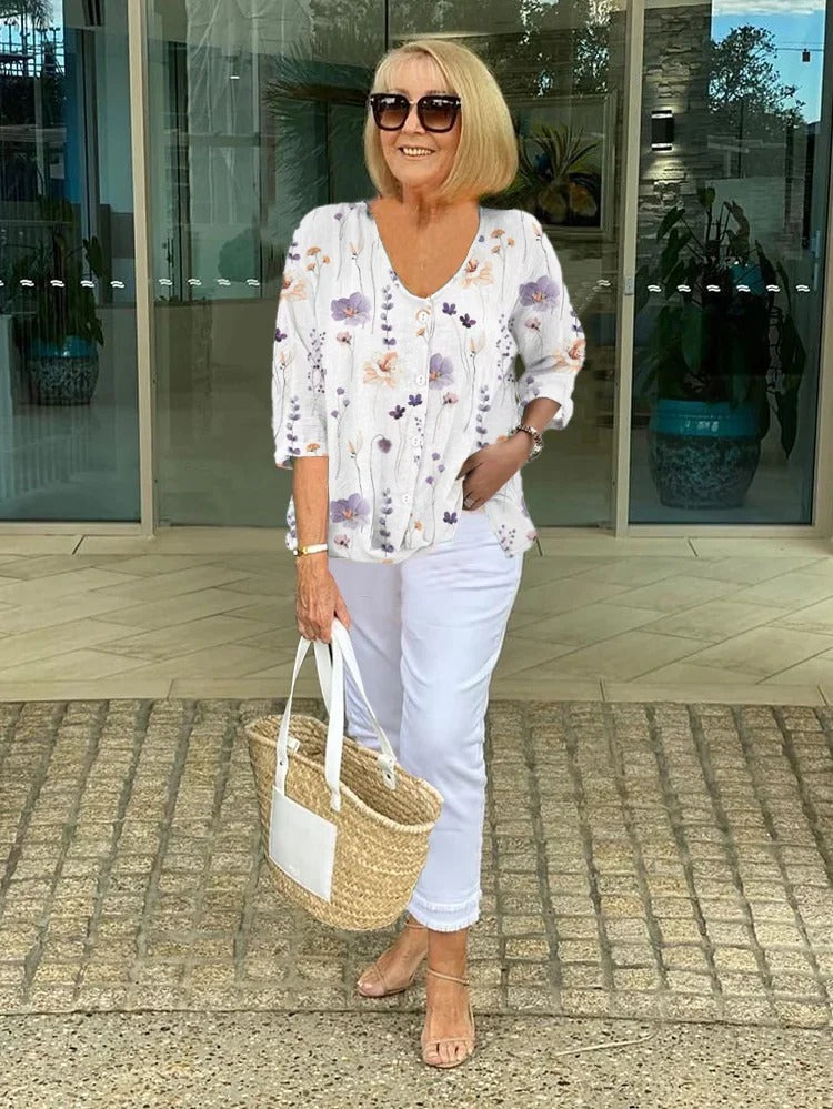 ANITA ™  | Elegant Floral Blouse