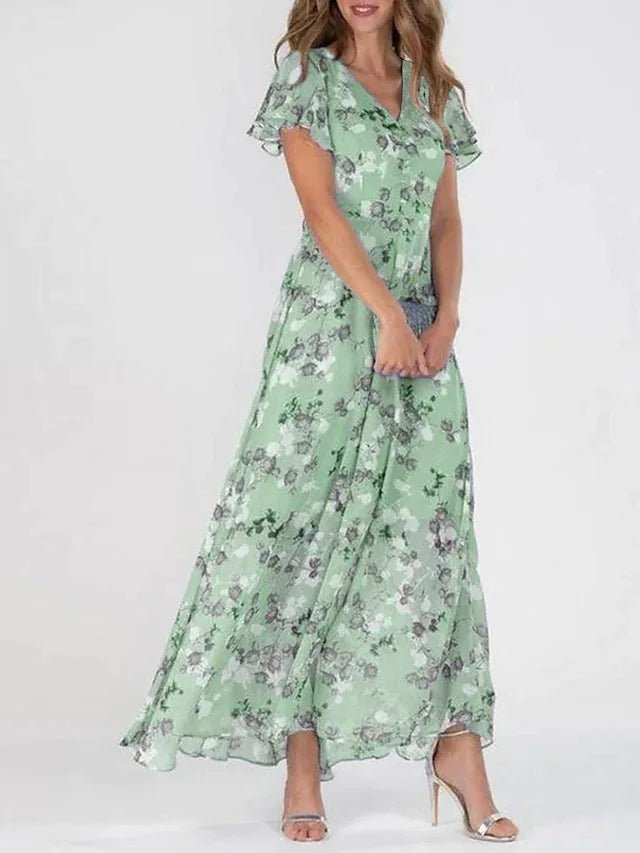 Élina Long Floral Dress by The Spark