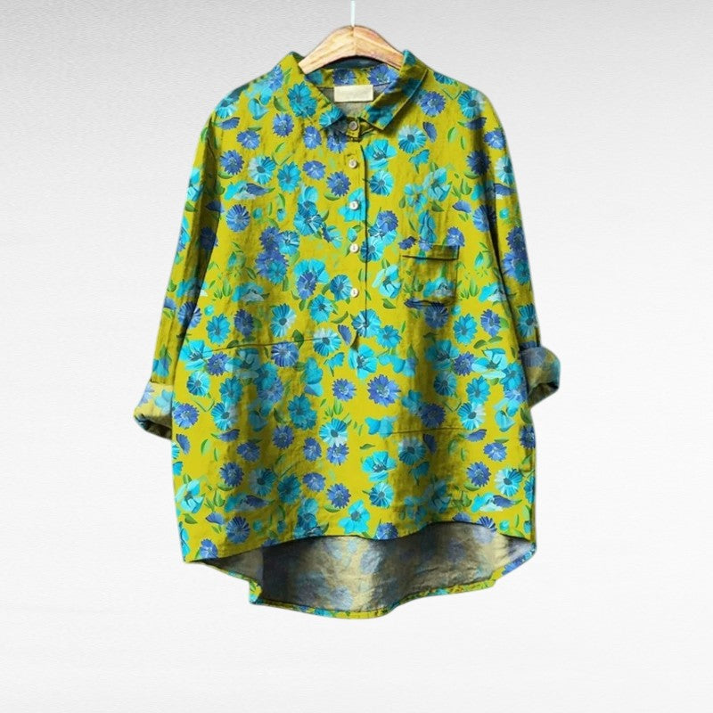 CLOE | Elegant Summer Linen Blouse