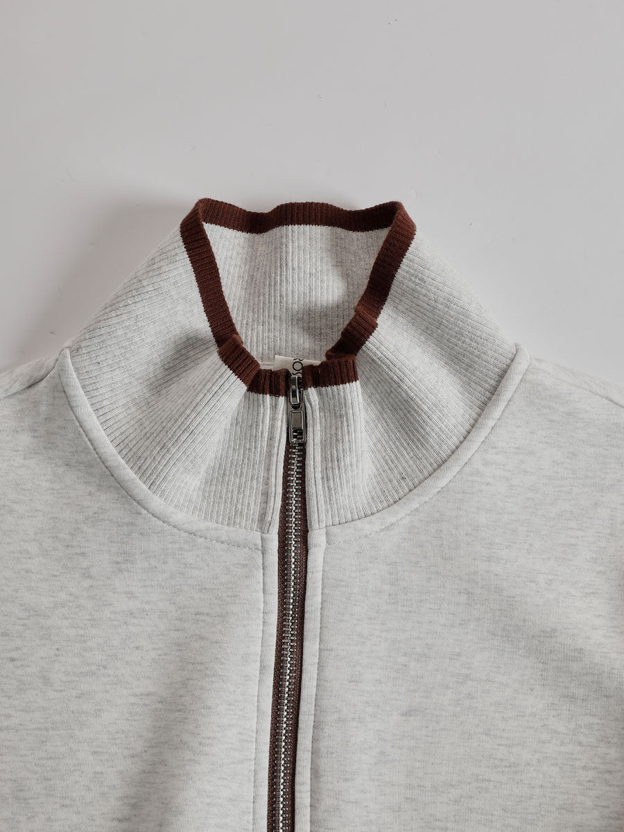 PRISCILLA™ | Elegant Sporty Set with Half-Zip Sweatshirt