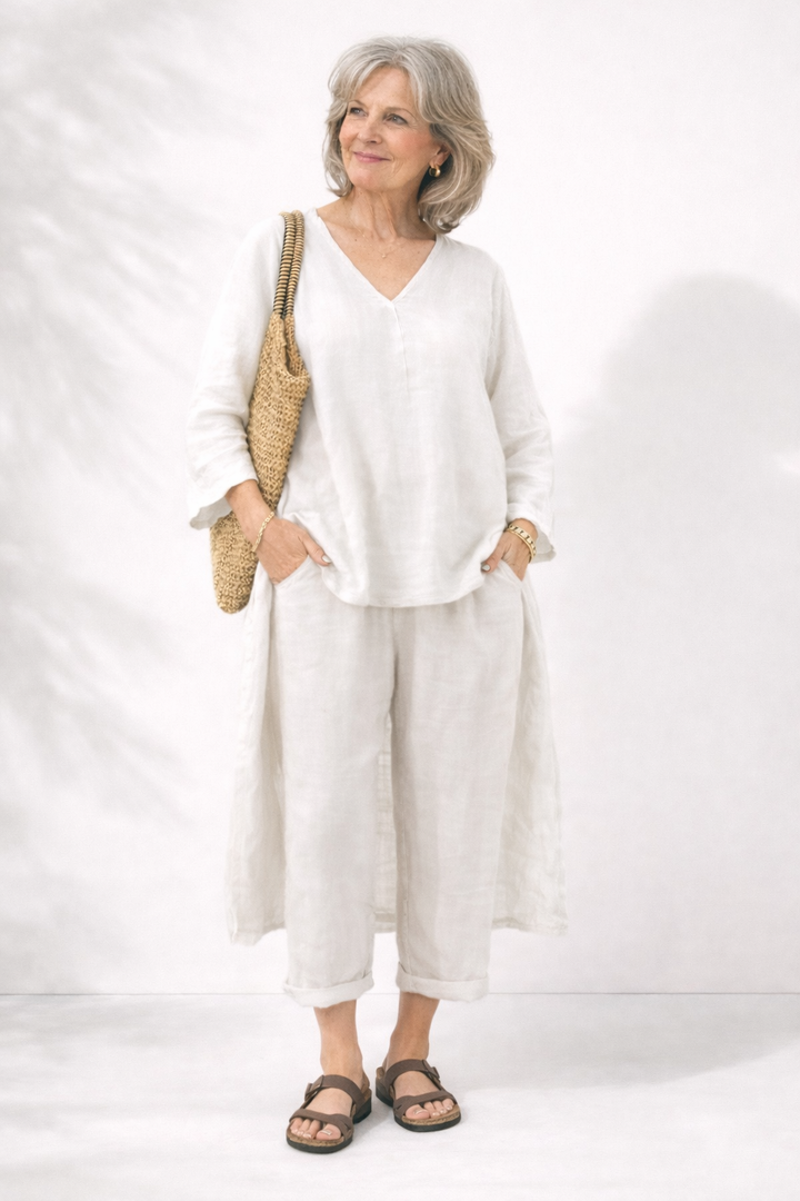 ADRIENA™ | Elegant Two-Piece Set with V-Neck