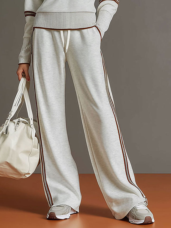 PRISCILLA™ | Elegant Sporty Set with Half-Zip Sweatshirt