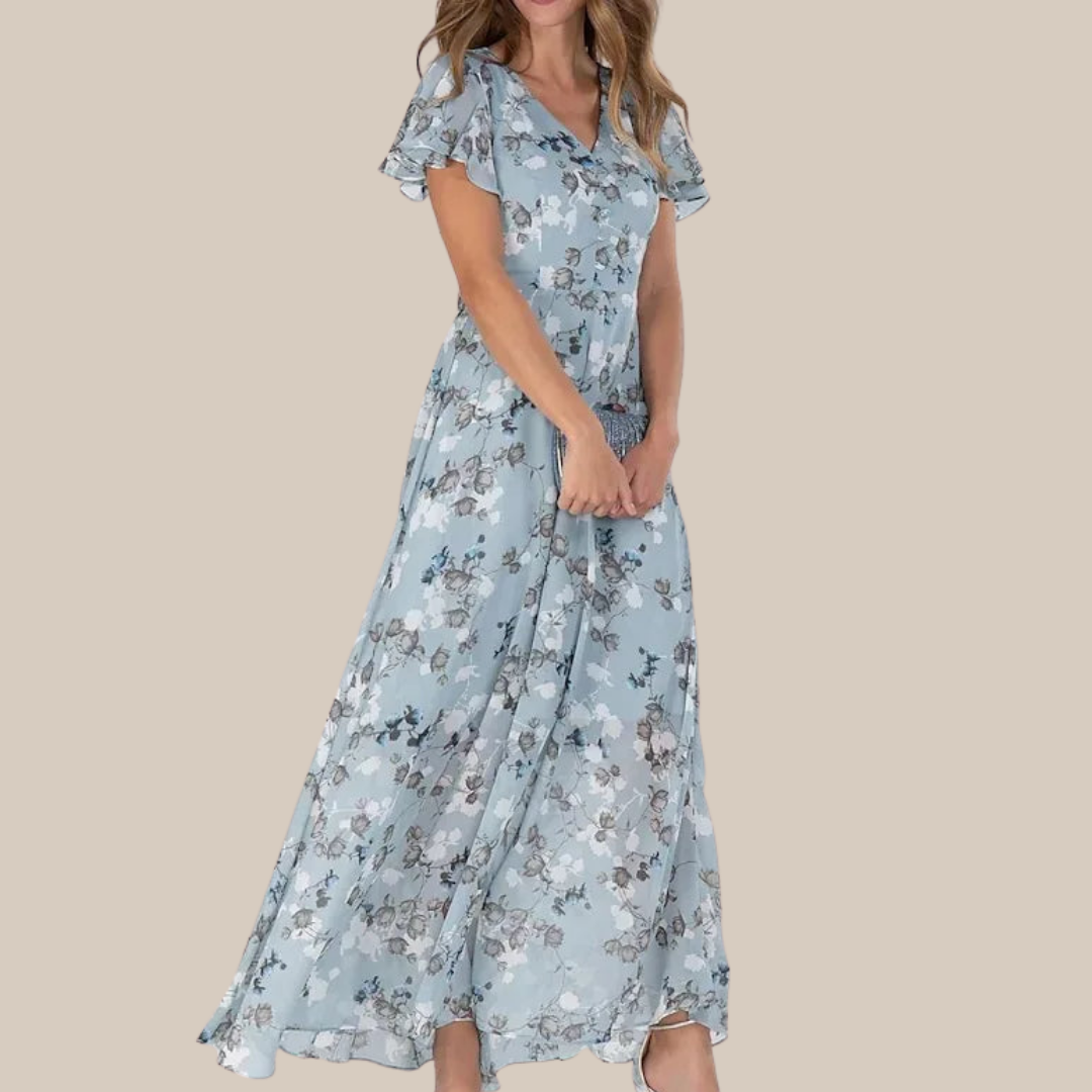 BRENDA™ – Flowing Floral Maxi Dress