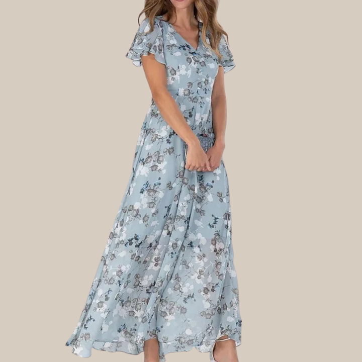 BRENDA™ – Flowing Floral Maxi Dress