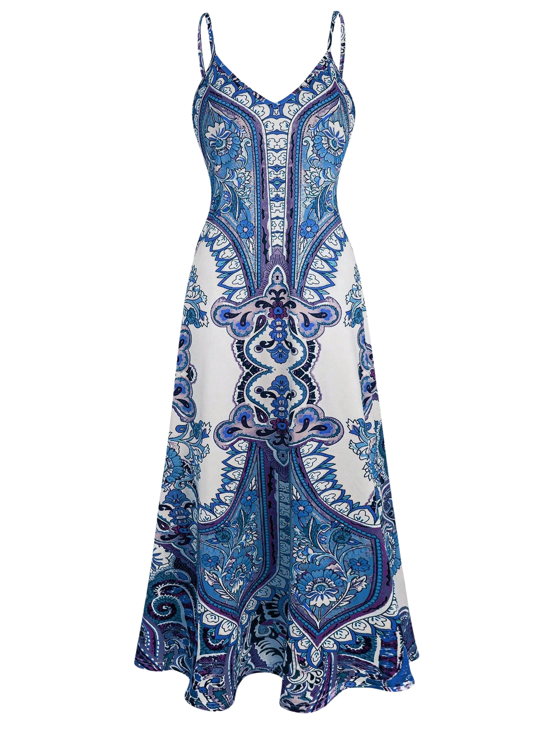 OTTILIE™ | Boho Floral Print Sleeveless Dress