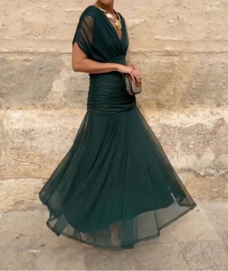 Lady™ - Wrap Dress with Draped Cut