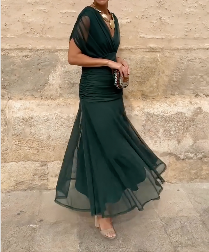 Lady™ - Wrap Dress with Draped Cut