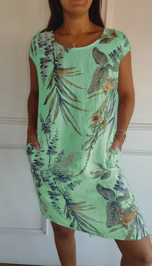 SOFIA™ | Printed Summer Dress with Pockets