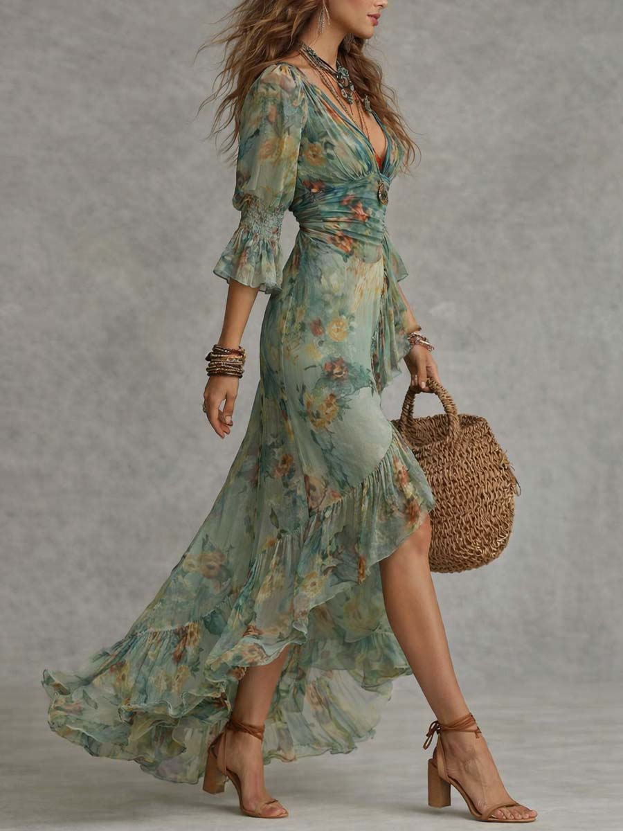 ZARA | Summer Flowing Dress