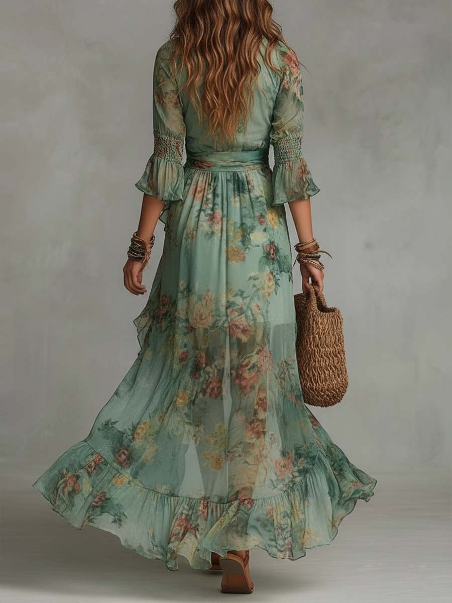 ZARA | Summer Flowing Dress