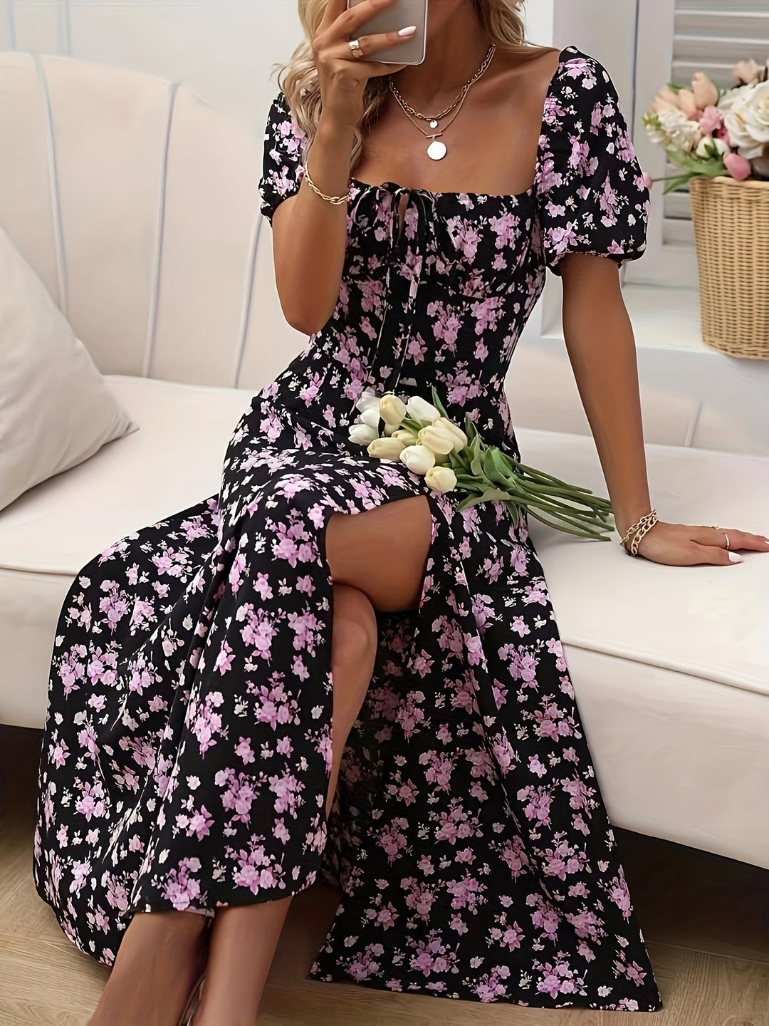 Chloé The Spark | Elegant Floral Dress