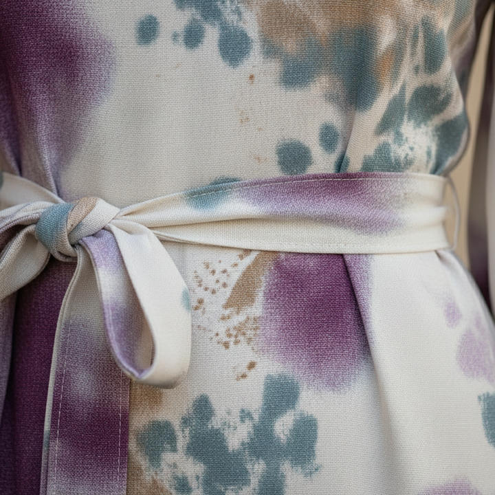 The Spark | Chic Midi Dress with Sophisticated Patterns