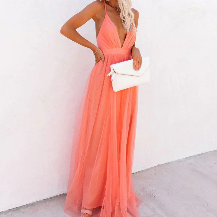 Coral Light Maxi Dress | The Spark Collection