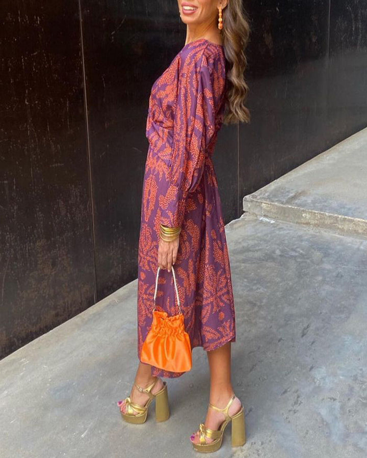 La Scintilla | Elegant Floral Midi Dress