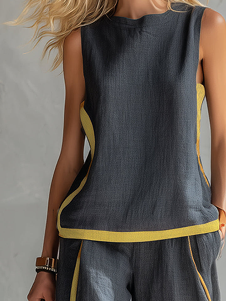 LEILA™ | Elegant Cotton & Linen Suit