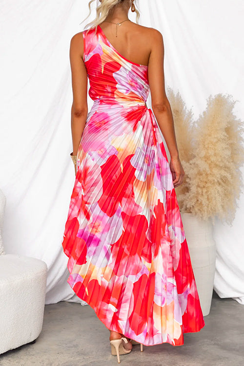YANIRA™ | Pleated One-Shoulder Dress