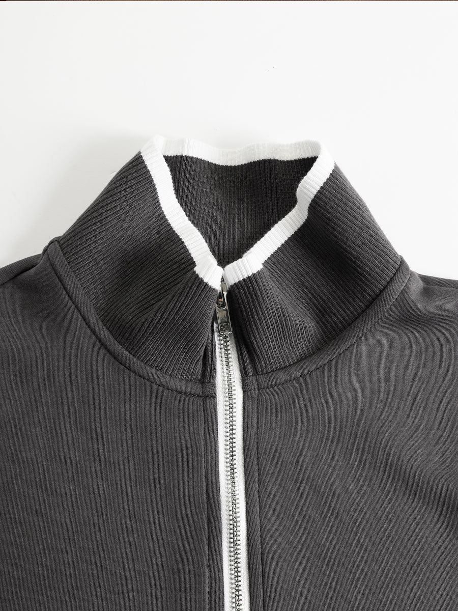 PRISCILLA™ | Elegant Sporty Set with Half-Zip Sweatshirt