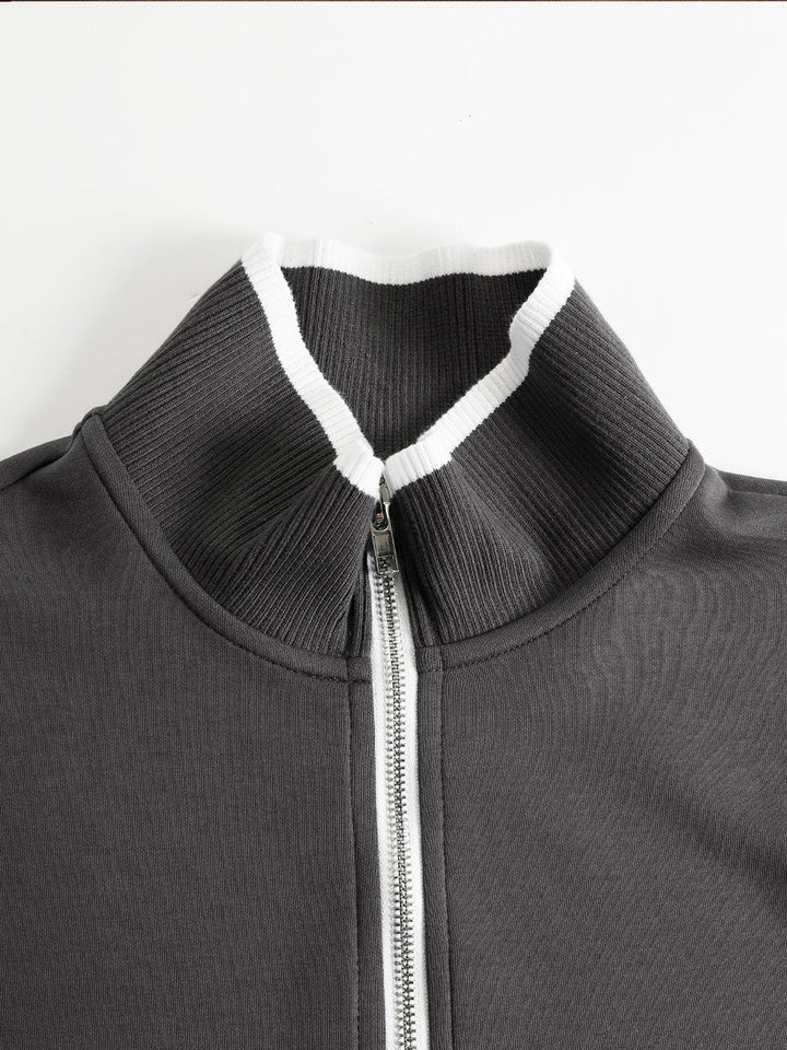PRISCILLA™ | Elegant Sporty Set with Half-Zip Sweatshirt