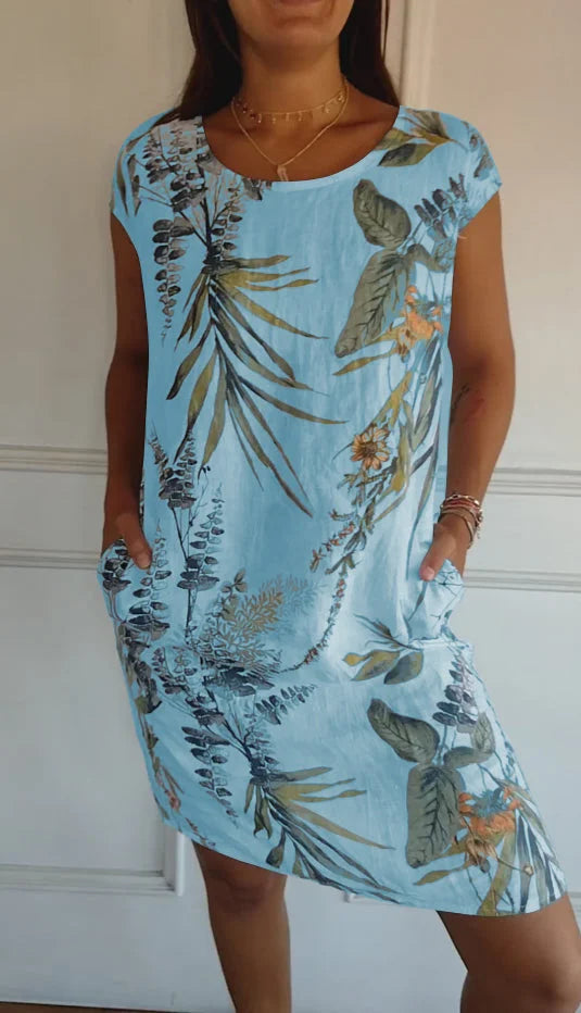 SOFIA™ | Printed Summer Dress with Pockets