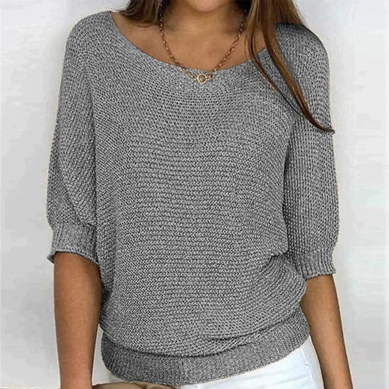 Roundelle | Three Quarter Sleeve Sweater