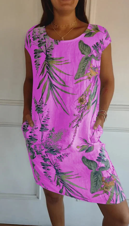 SOFIA™ | Printed Summer Dress with Pockets
