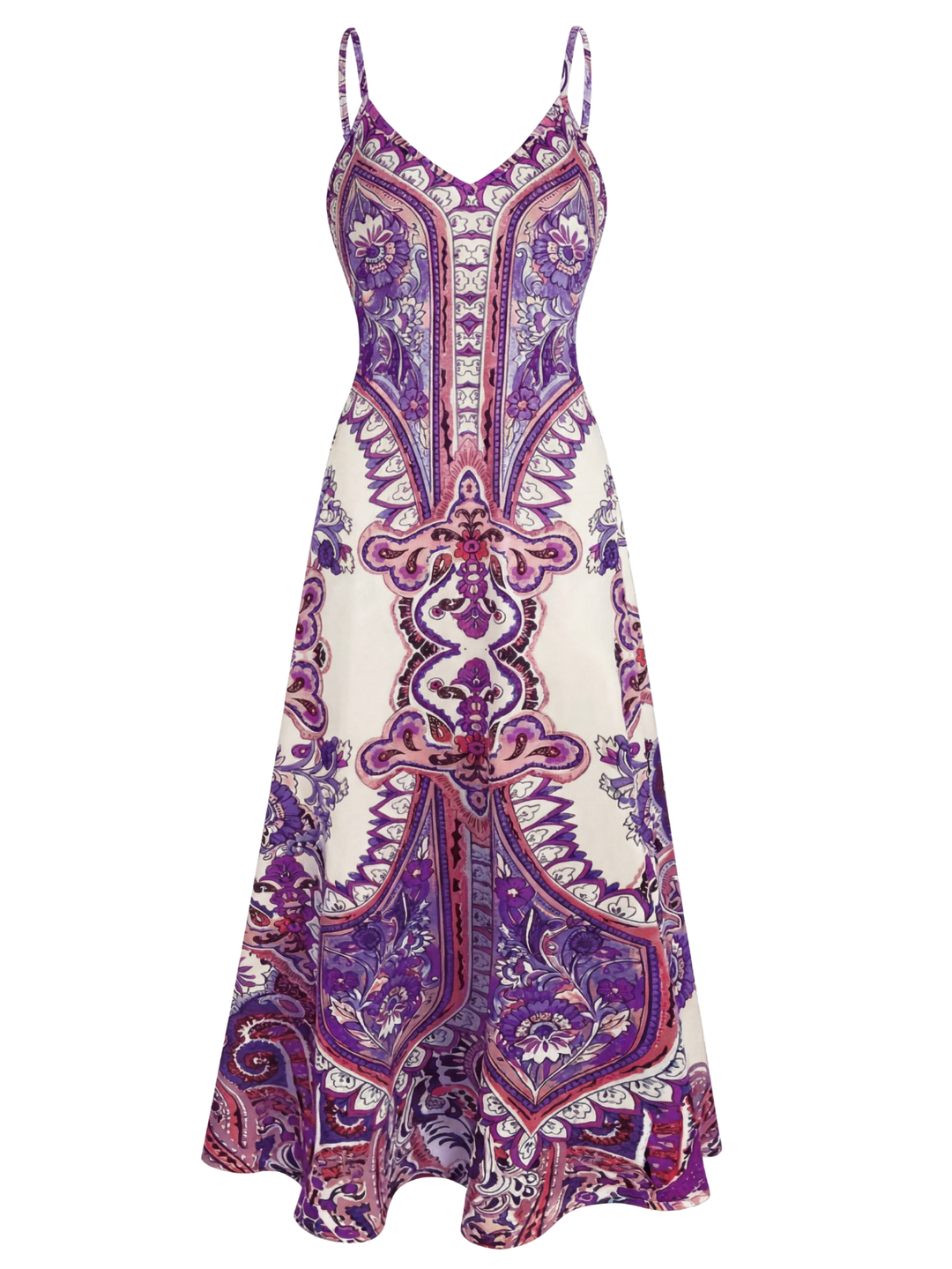 OTTILIE™ | Boho Floral Print Sleeveless Dress