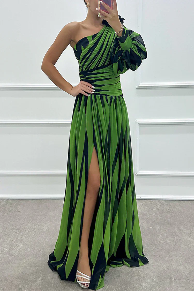 Fenna™ - Elegant Long Dress with One Shoulder