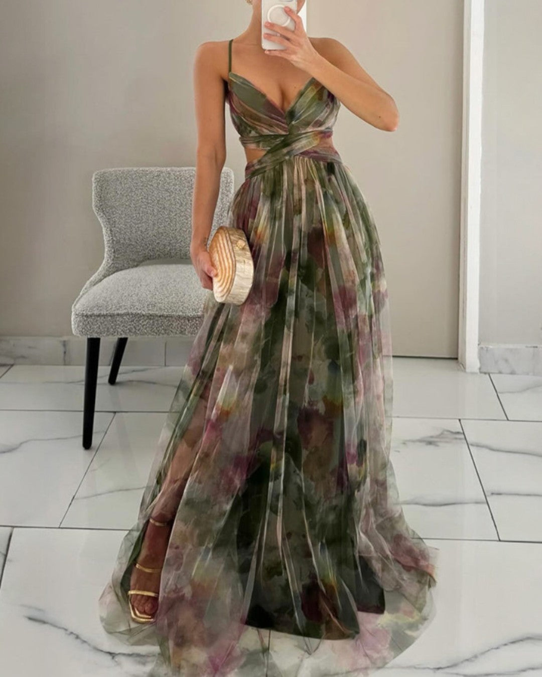 La Scintilla | Floral Elegance Maxi Dress