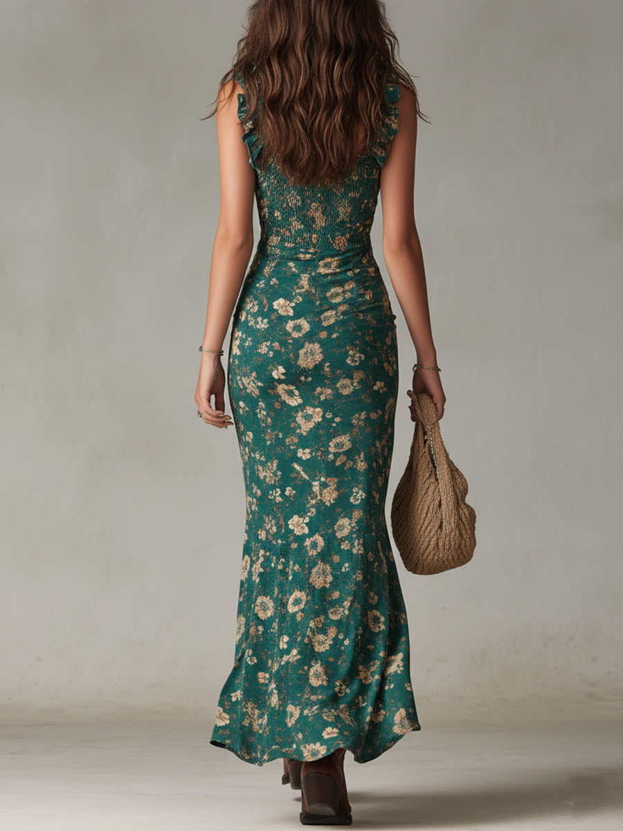 Giada Elegant Dress with Bohemian Neckline - The Spark Collection