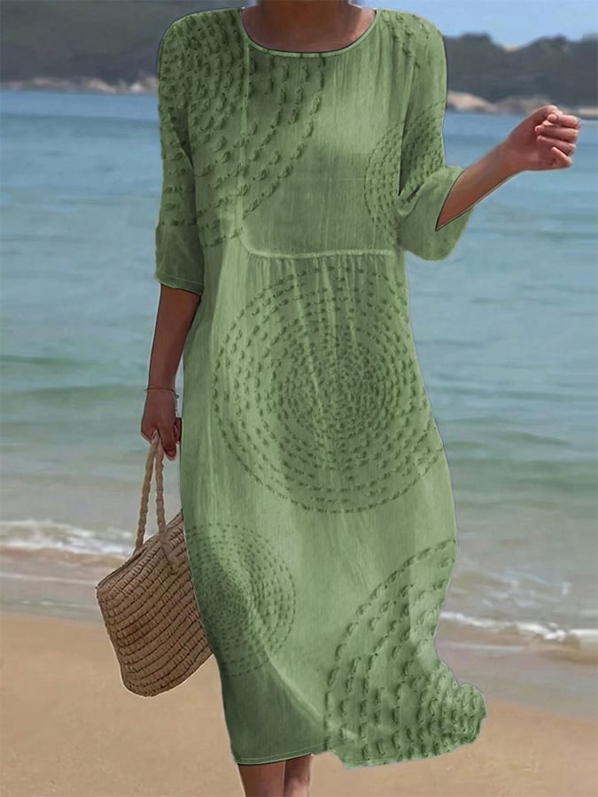 VELORA | Embroidered Casual Dress