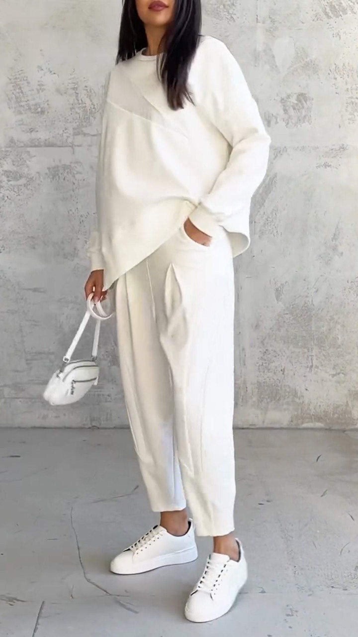 AMELIA | Casual Two-Piece Set with Round Neck and Long Sleeves