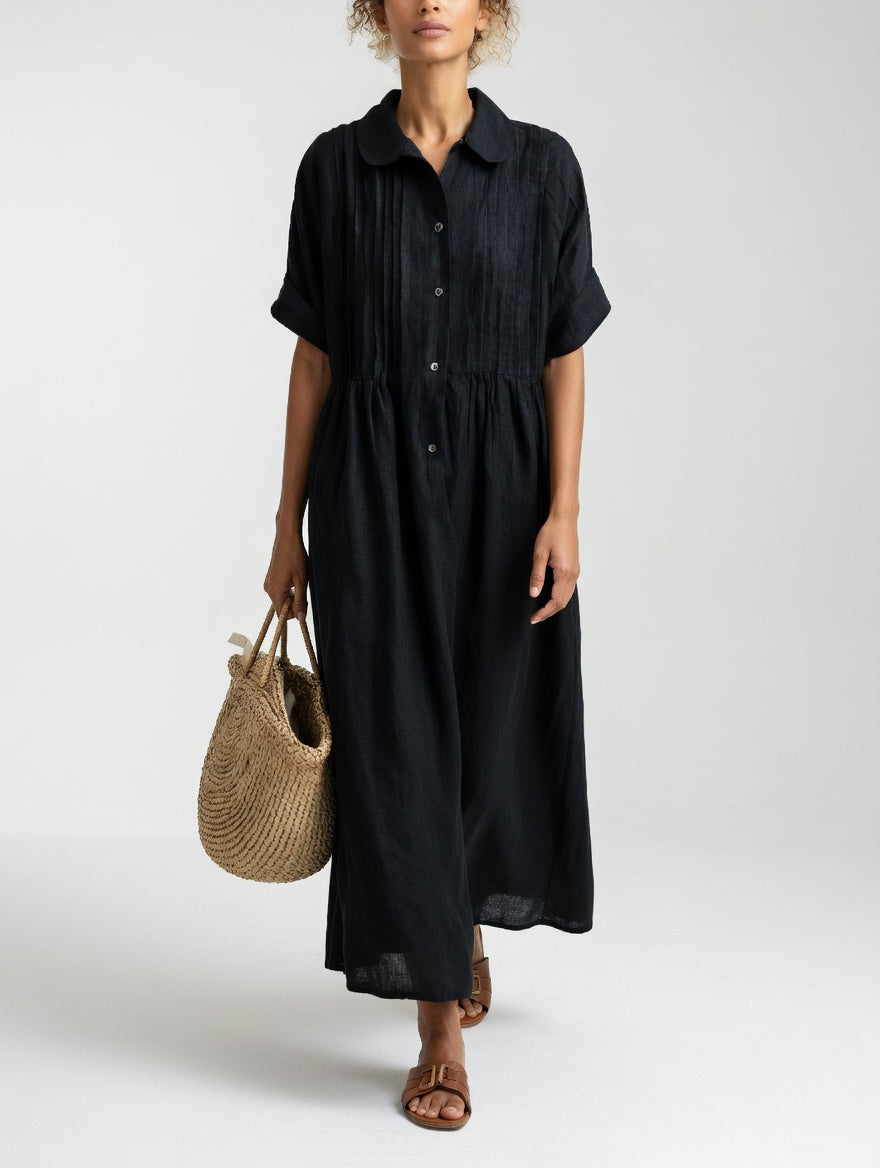 LYSANDRA | Flowing Summer Shirt Dress