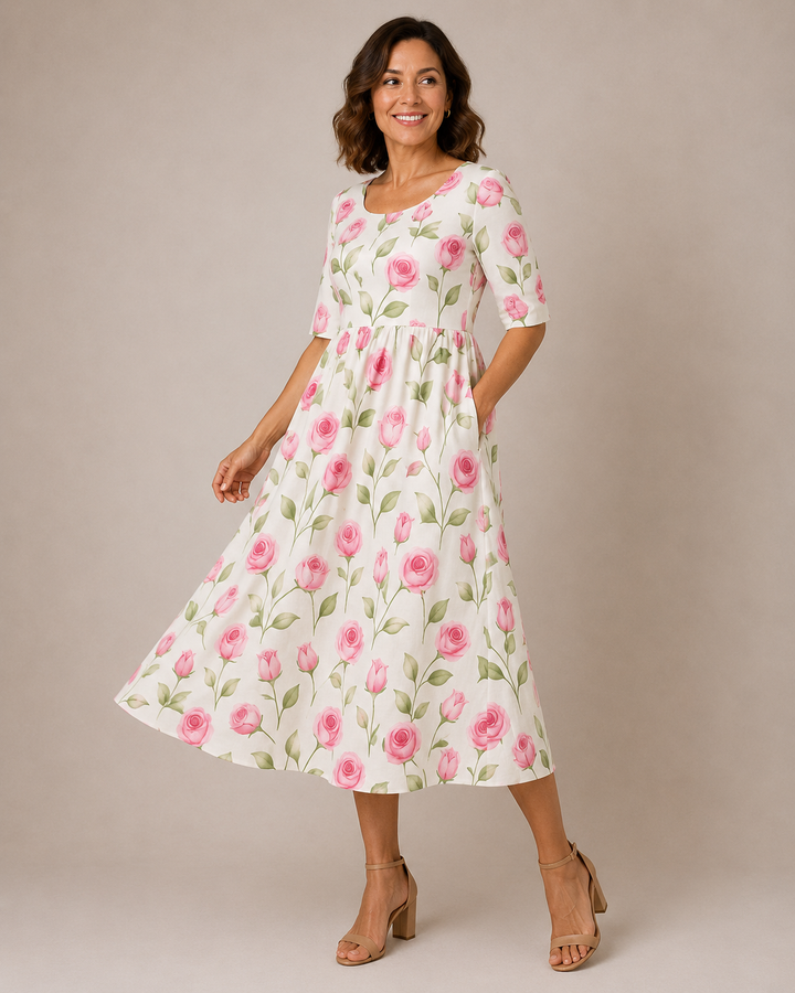 Lily | Midi Dress - Effortless Comfort