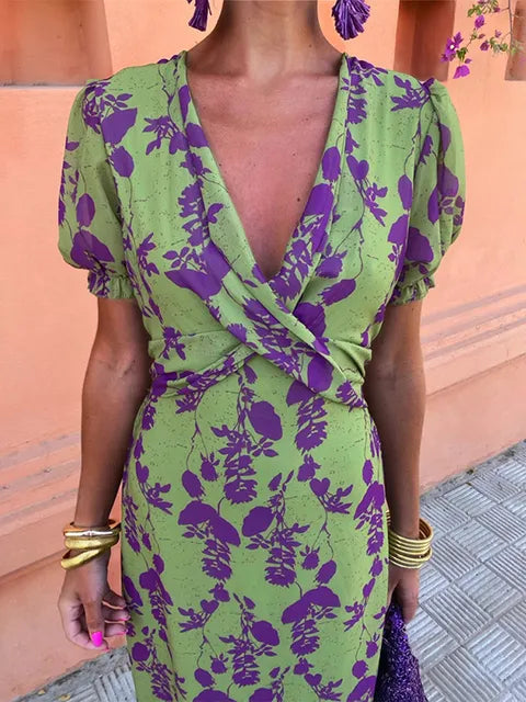 Lieke™ - Colourful Summer Print Dress