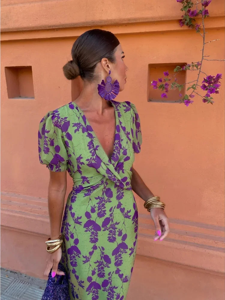 Lieke™ - Colourful Summer Print Dress