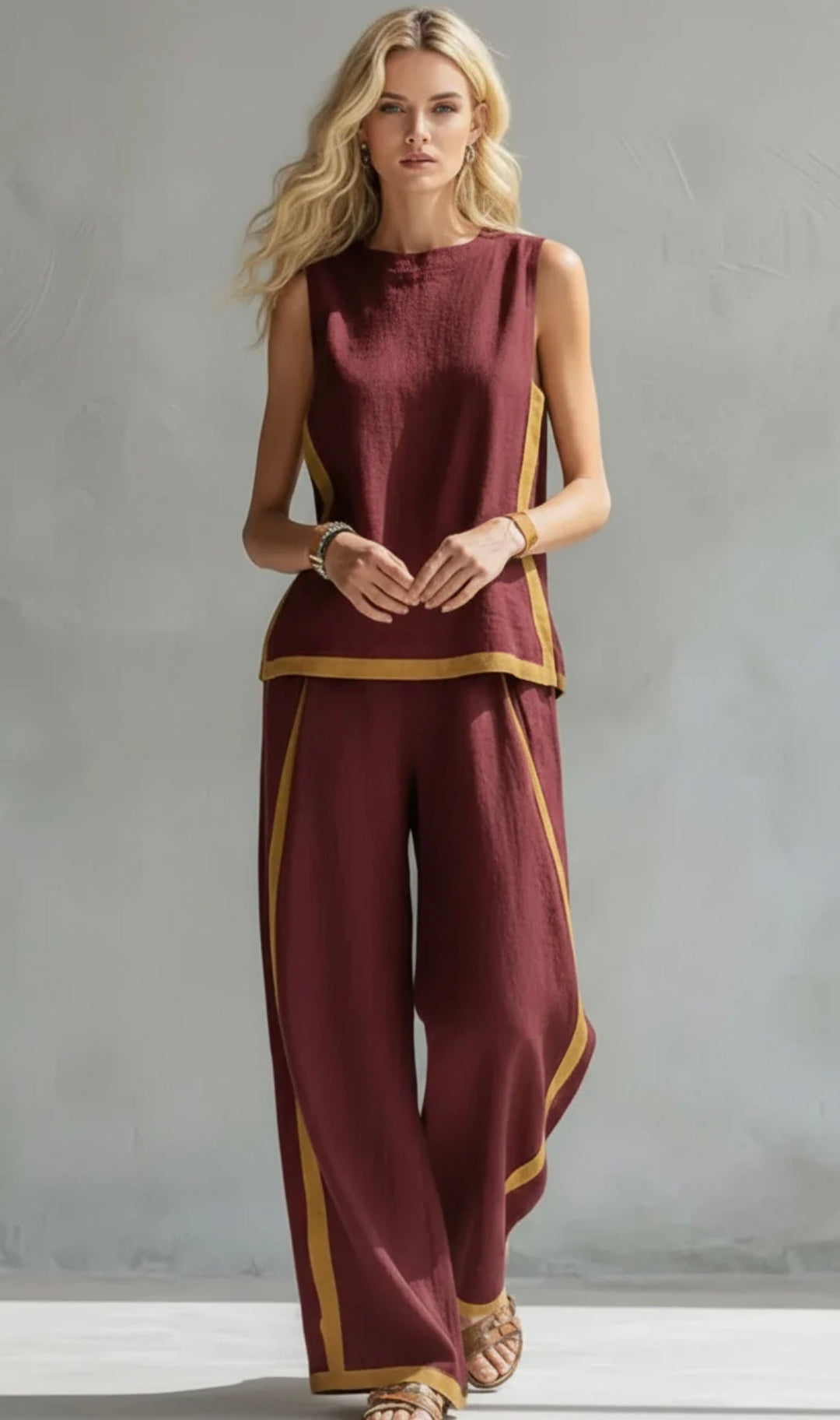 LEILA™ | Elegant Cotton & Linen Suit