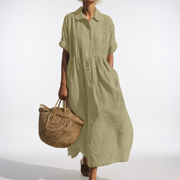 LYSANDRA | Flowing Summer Shirt Dress