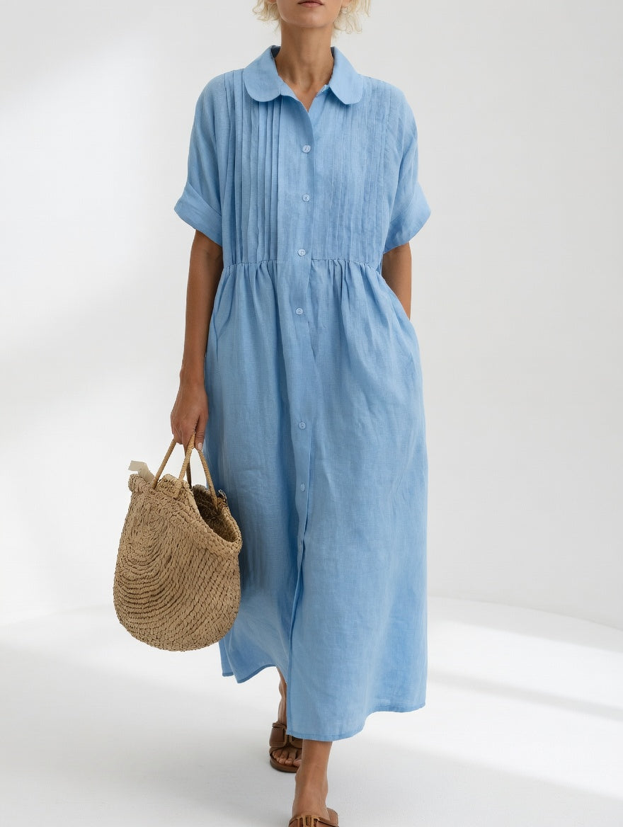 LYSANDRA | Flowing Summer Shirt Dress