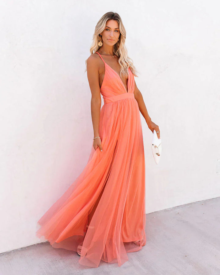 Patrec | Vestido mujer elegante maxi vestido