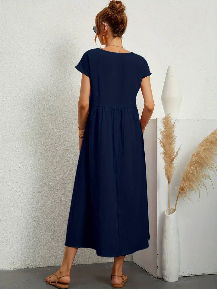GABRIELLE™ — A Flowing Midi Dress with Timeless Elegance