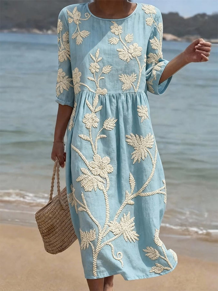 ORLINA | Casual Floral Print Dress