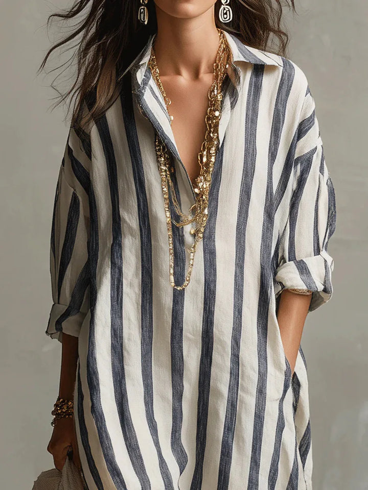 Pepa™ | European Long Shirt Dress