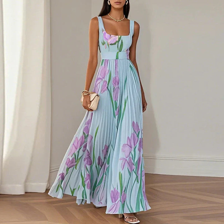 ORIAH™ | Floral A-Line Maxi Dress