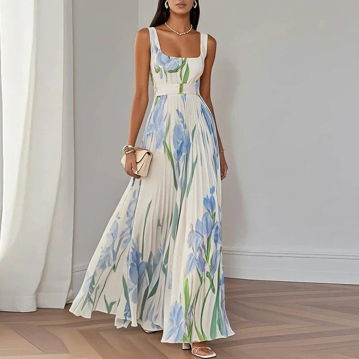 ORIAH™ | Floral A-Line Maxi Dress