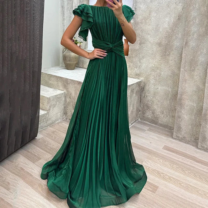 Mud™ - Elegant Pleated Evening Dress