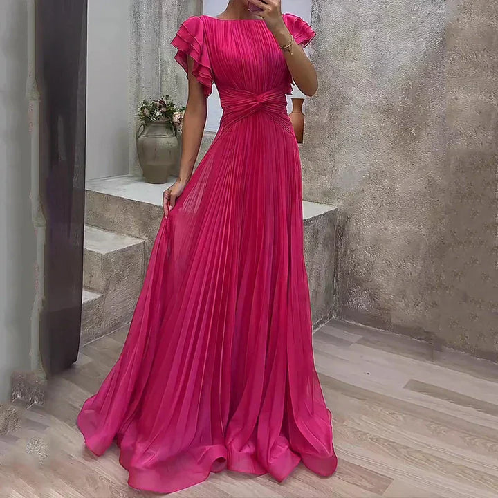 Mud™ - Elegant Pleated Evening Dress