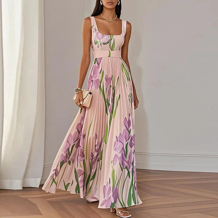 ORIAH™ | Floral A-Line Maxi Dress