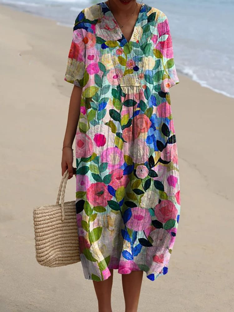Jasmine | Floral Print Summer Dress